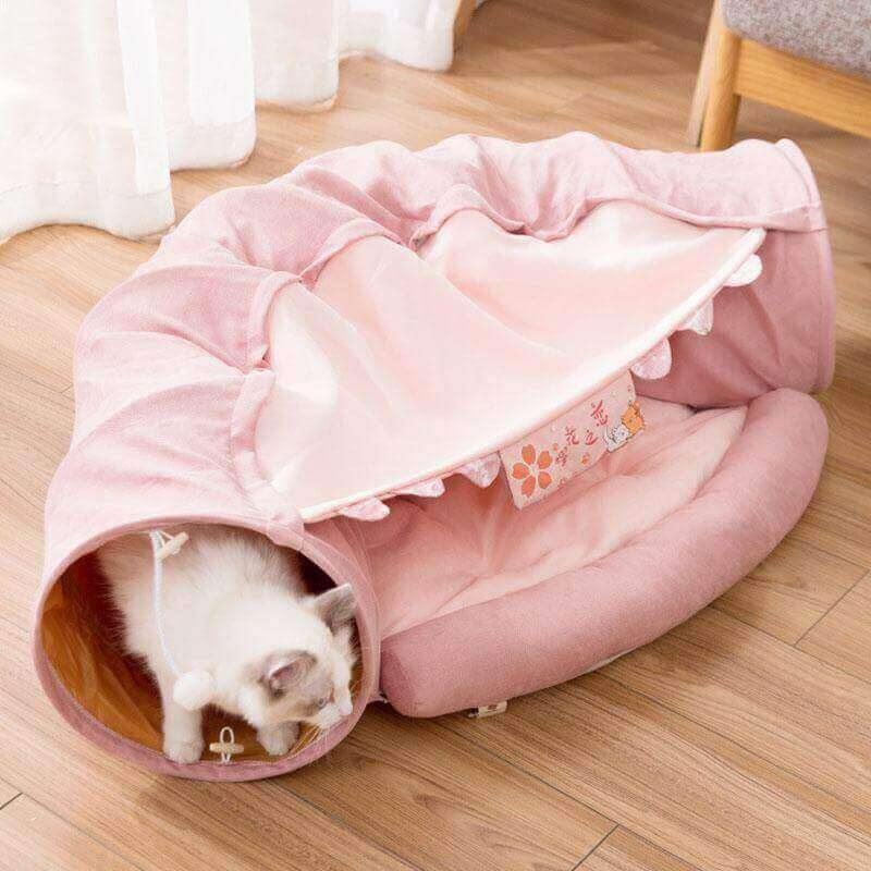 Zoom-Cat! Interactive Tunnel Bed - KittyNook